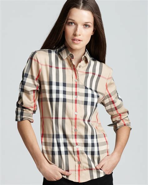 womens burberry shirts|female burberry shirts.